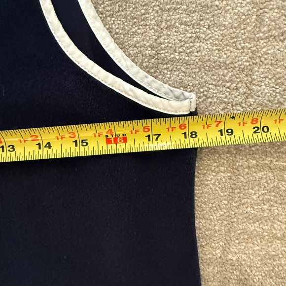 Tuckernuck Terrycloth Navy Cover Up Dress with White Accents - Picture 6 of 7